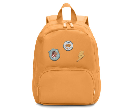 Mochila con 6 parches autoadhesivos, Mustard - Tutete