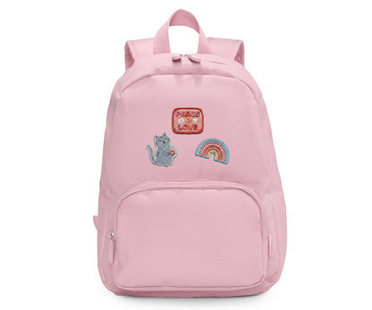 Mochila con 6 parches autoadhesivos, Pink - Tutete