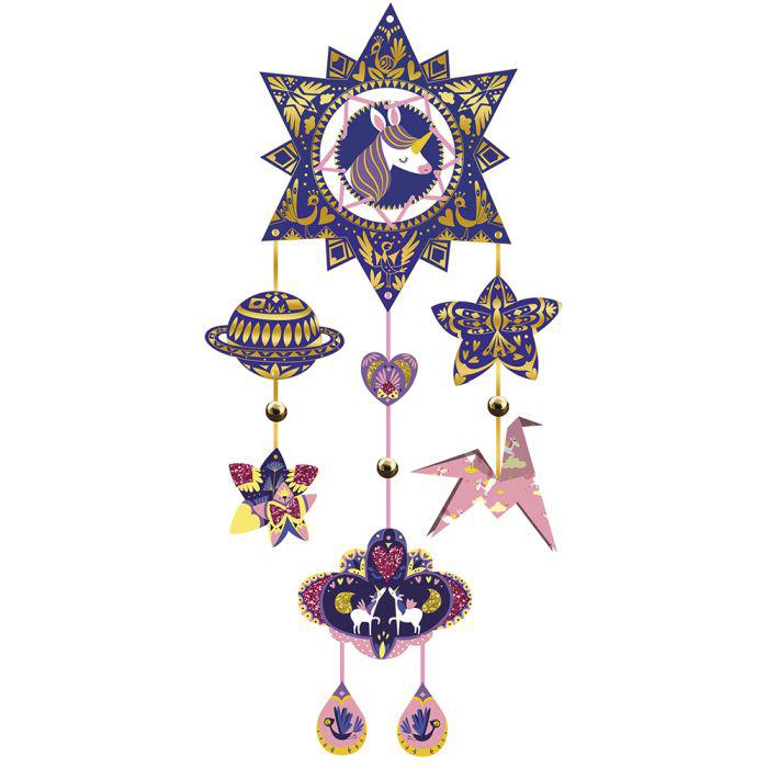 3 Atrapasueños brillantes, Unicornios - Janod