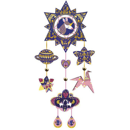 3 Atrapasueños brillantes, Unicornios - Janod