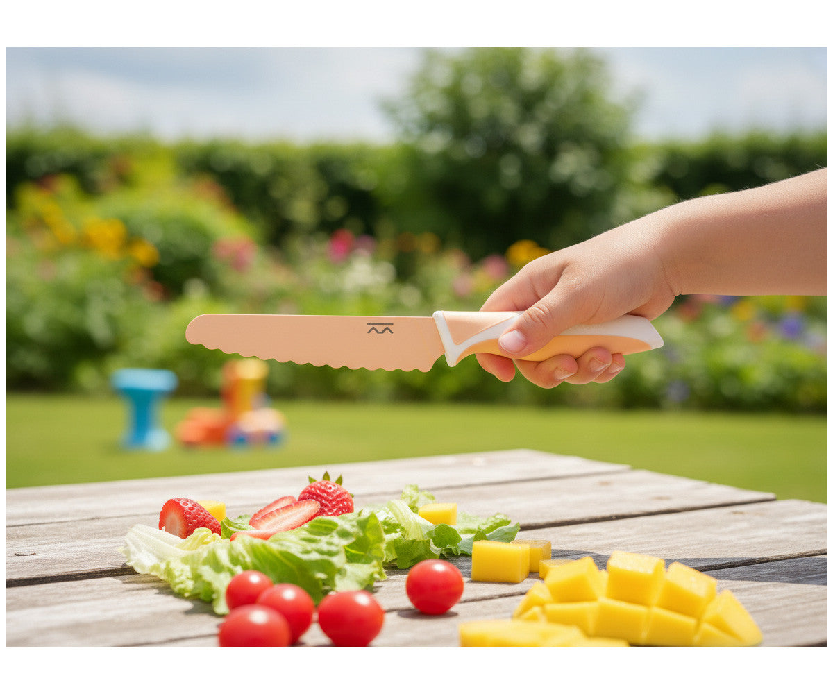 Cuchillo Autonomía Niños Iced Apricot - KiddiKutter