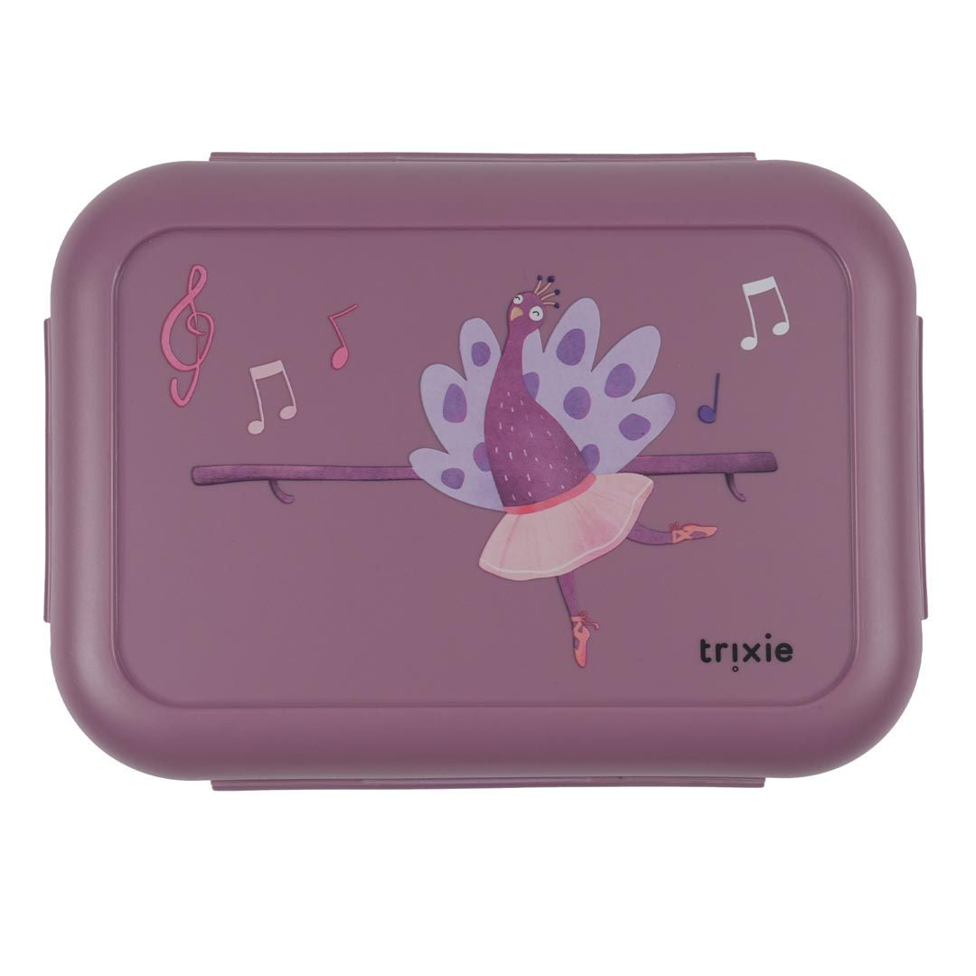 Lunch box con clips, Ballerina Mrs. Peacock - Trixie