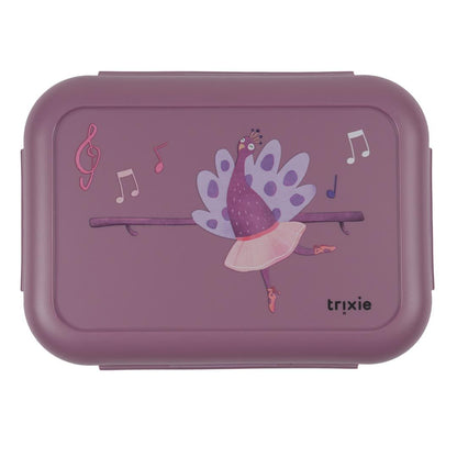 Lunch box con clips, Ballerina Mrs. Peacock - Trixie