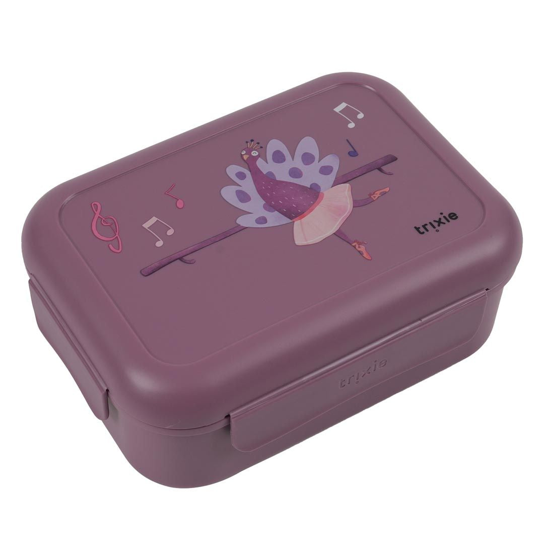 Lunch box con clips, Ballerina Mrs. Peacock - Trixie