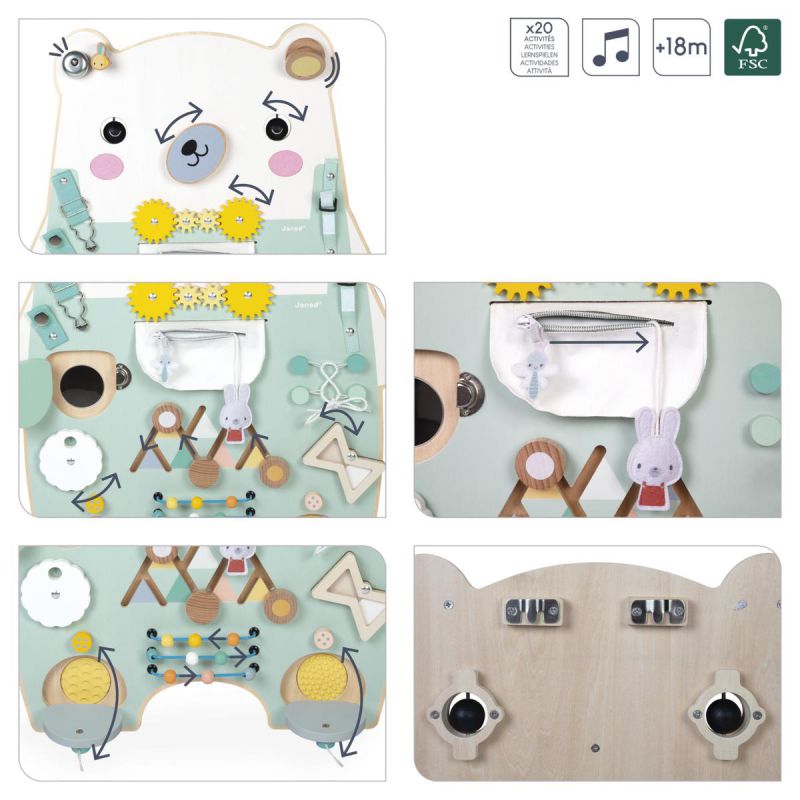 Panel de actividades, Osito - Janod