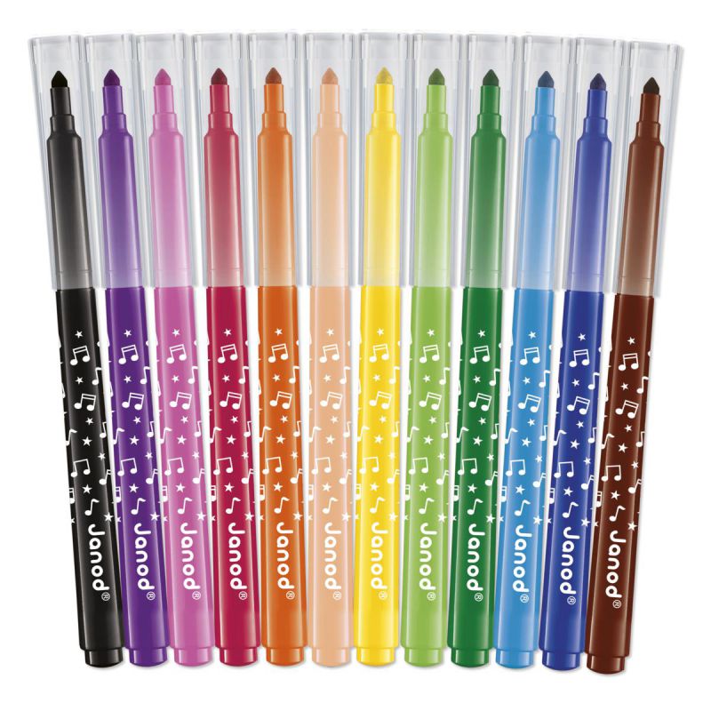 12 Rotuladores de larga duración - Janod