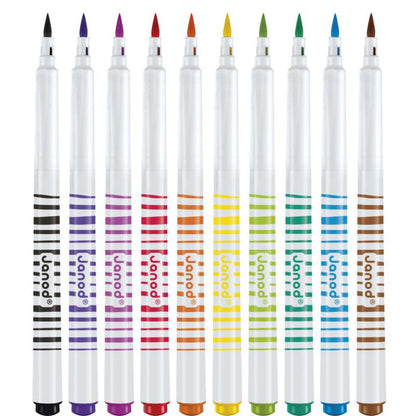 10 Rotuladores Pinceles - Janod