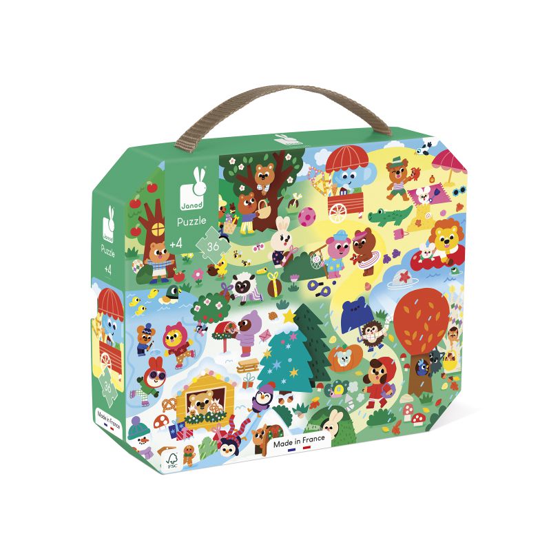 Puzzle Las 4 estaciones 36 piezas - Janod