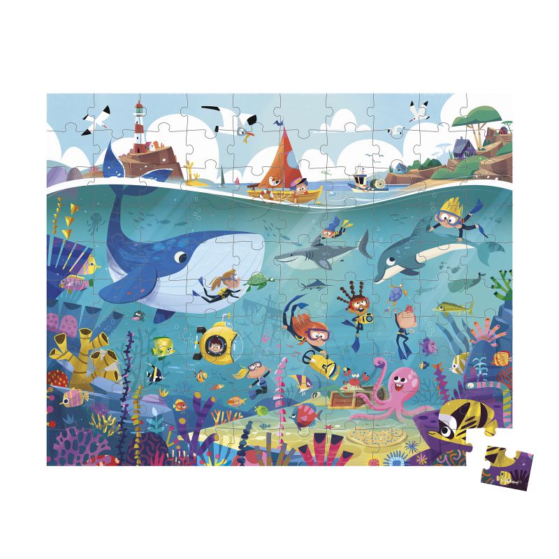 Puzzle Los fondos marinos 100 piezas - Janod