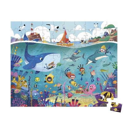 Puzzle Los fondos marinos 100 piezas - Janod