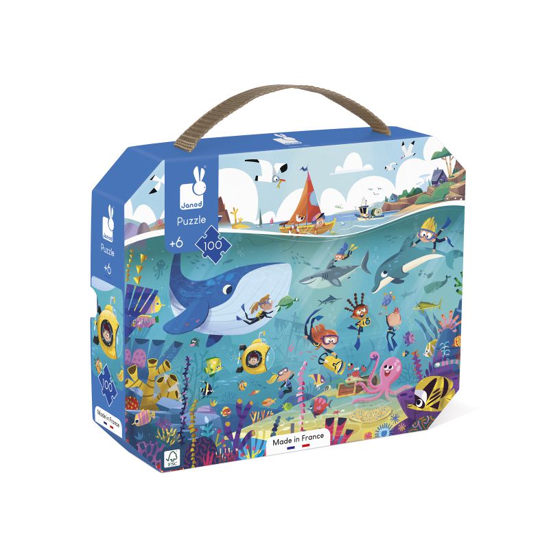 Puzzle Los fondos marinos 100 piezas - Janod