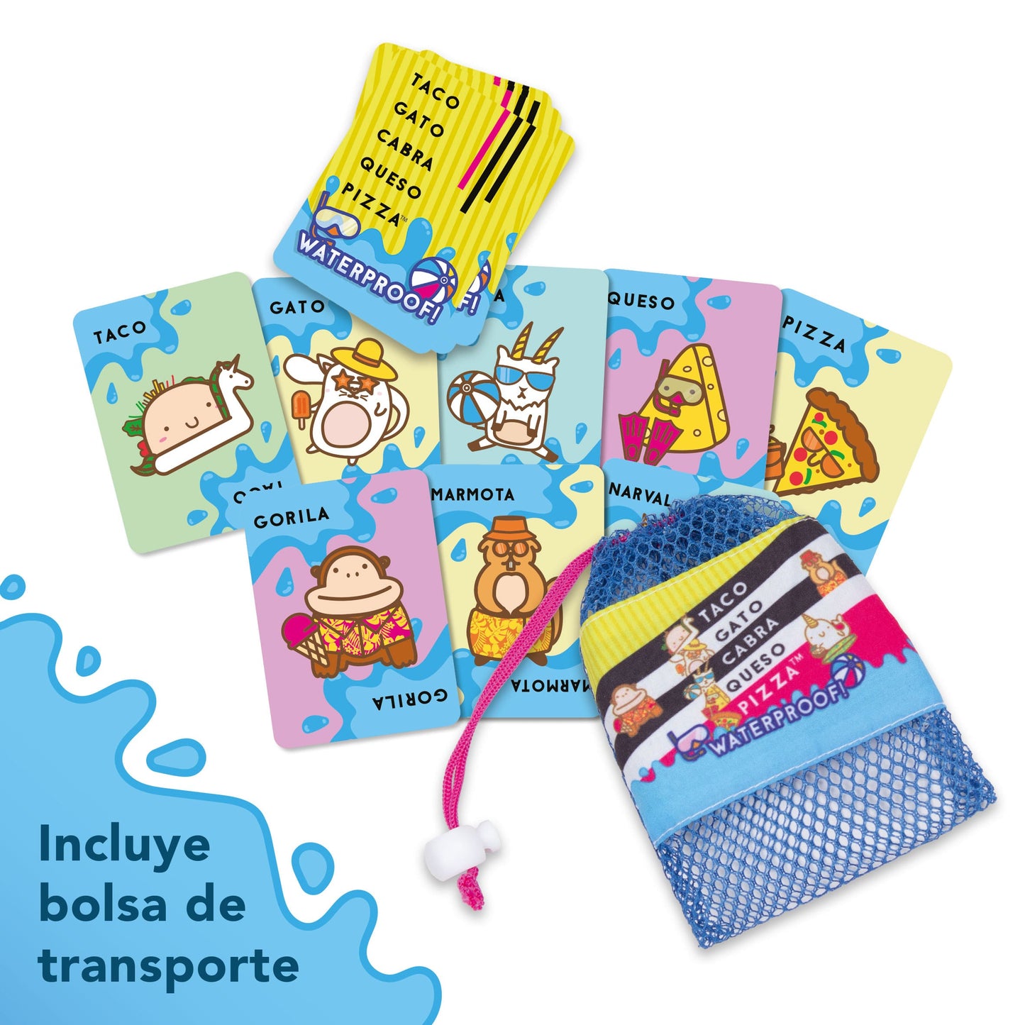 Taco, Gato, Cabra, Queso, Pizza Waterproof - Lúdilo