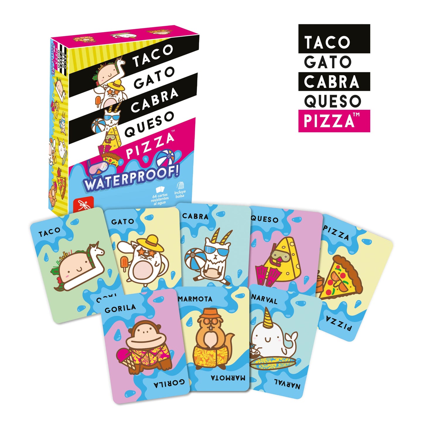 Taco, Gato, Cabra, Queso, Pizza Waterproof - Lúdilo