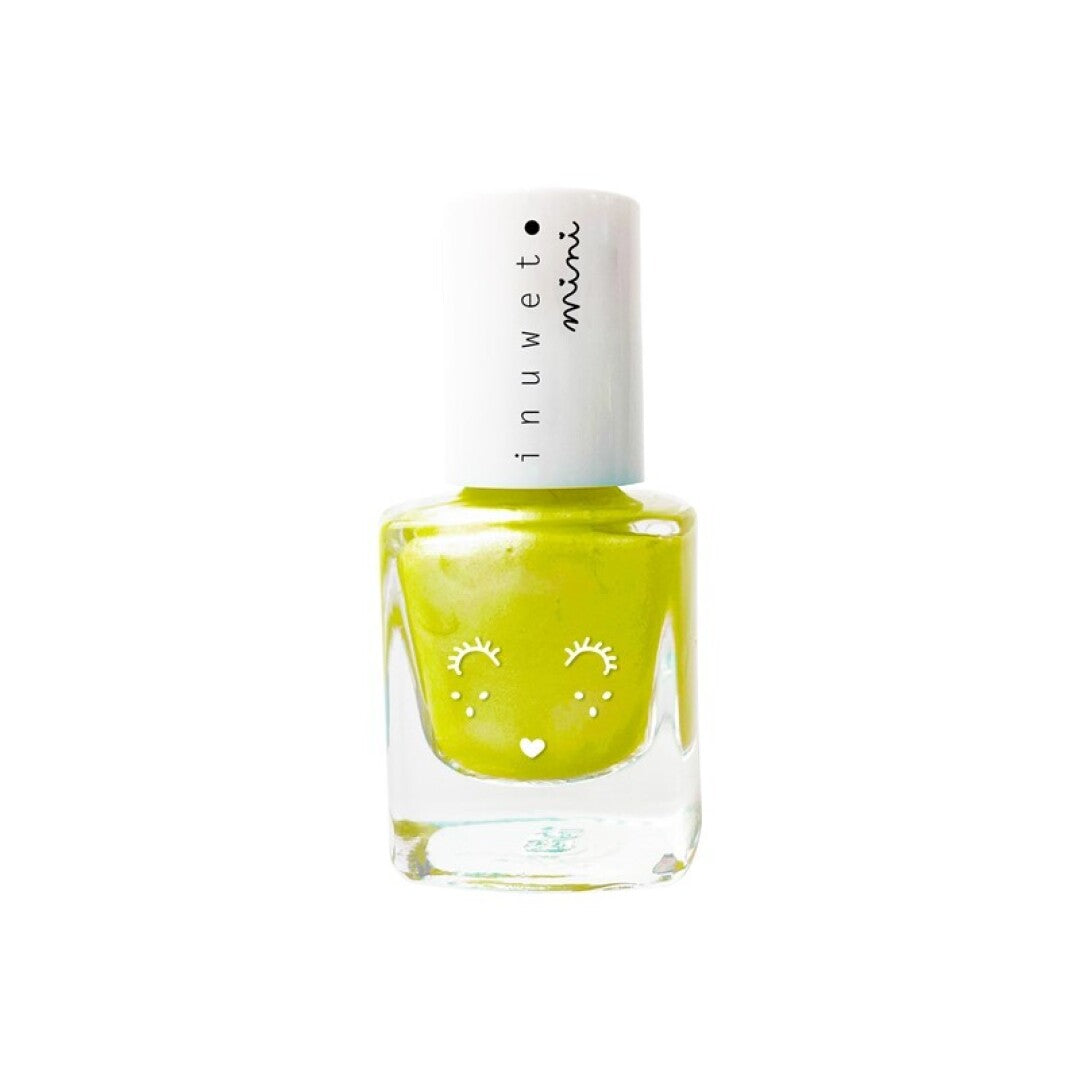 Esmalte de uñas a base de agua, Amarillo Neón (olor piña) - Inuwet