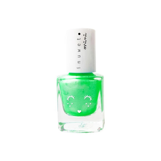 Esmalte de uñas a base de agua, Verde Neón (olor sandía) - Inuwet