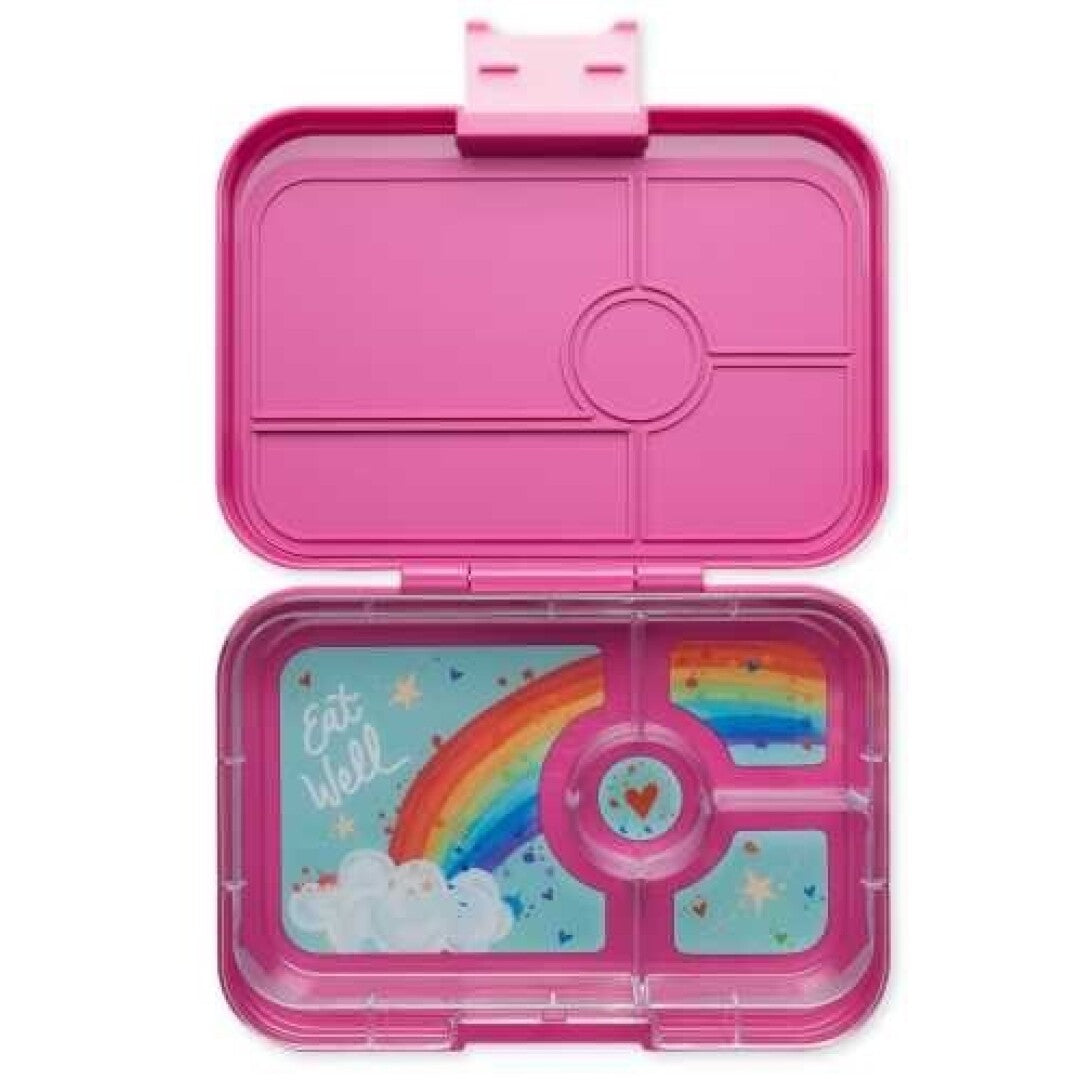 Yumbox Tapas 4 compartimentos, Fifi Pink-Rainbow