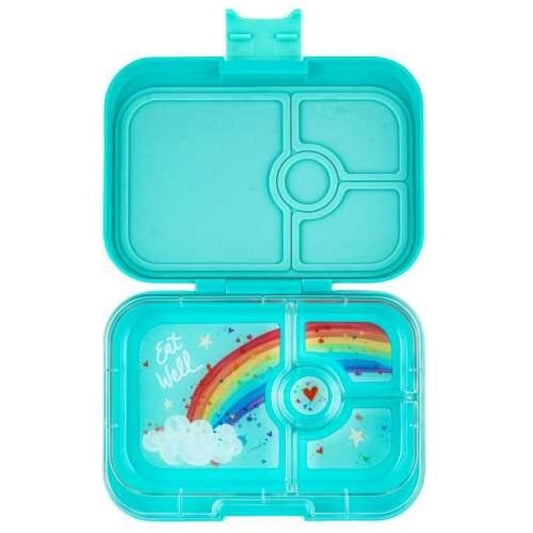 Yumbox Panino 4 compartimentos, Aqua-Rainbow