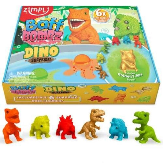 Pack de 6 bombas de baño Surprise, Dinos - Zimpli Kids