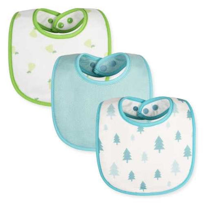 Pack 3 baberos redondos, Pera verde - Tiny Twinkle