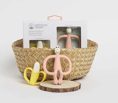 Set regalo Banana & Monkey, Dusty Pink - Matchstick