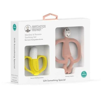 Set regalo Banana & Monkey, Dusty Pink - Matchstick