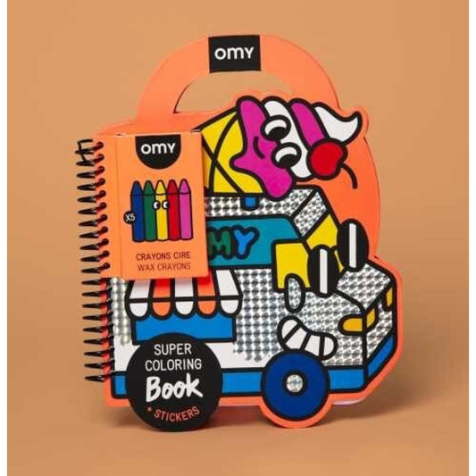 Libro con pinturas y pegatinas, Yummy - Omy