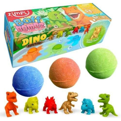 Pack de 3 bombas de baño Surprise, Dinos - Zimpli Kids