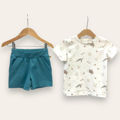 Bermuda y camiseta Tortugas - Kurmi Kids