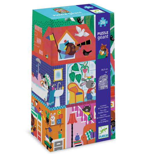 Puzzle gigante La casa de los amiguitos - Djeco