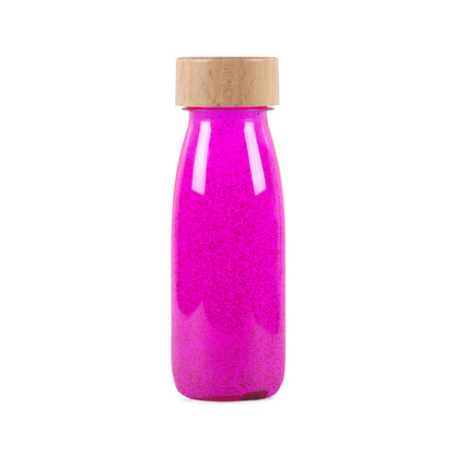 Botella sensorial, Float Bottle Flúo Pink- Petit Boum