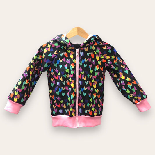 Chaqueta impermeable Corazones