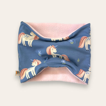 Cuello Polar unicornios azul | Braga de Cuello Niño | Kurmi Kids