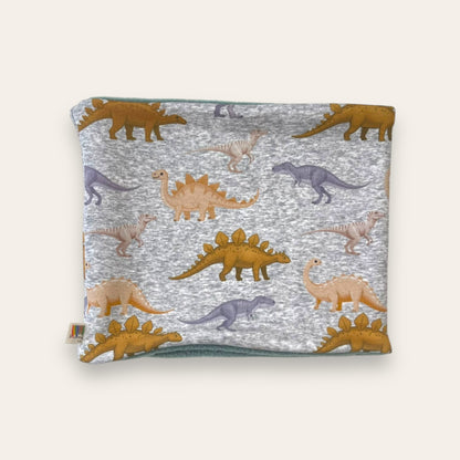 Cuello Polar dinosaurios gris | Braga de Cuello Niño | Kurmi Kids