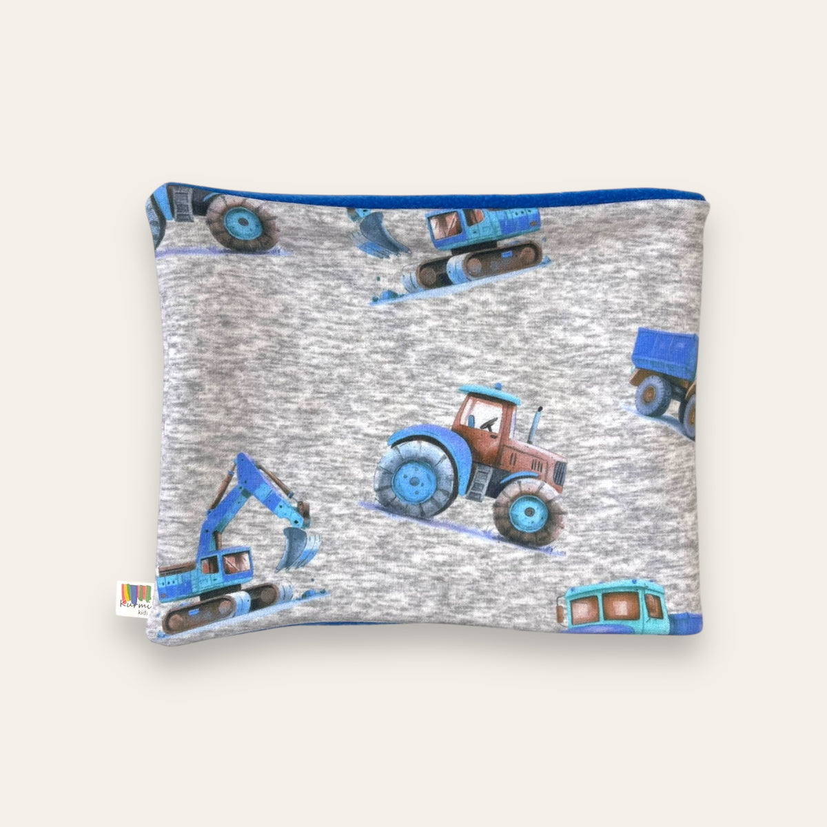 Cuello Polar Tractores azul | Braga de Cuello Niño | Kurmi Kids