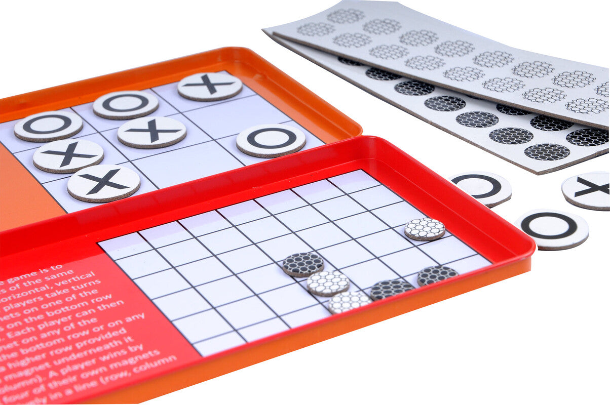 Tic Tac Toe y 4 en raya magnético, juego de viaje - The Purple Cow