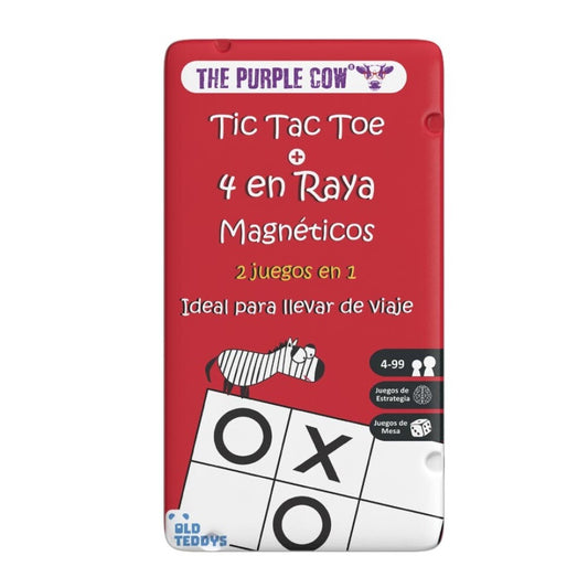 Tic Tac Toe y 4 en raya magnético, juego de viaje - The Purple Cow