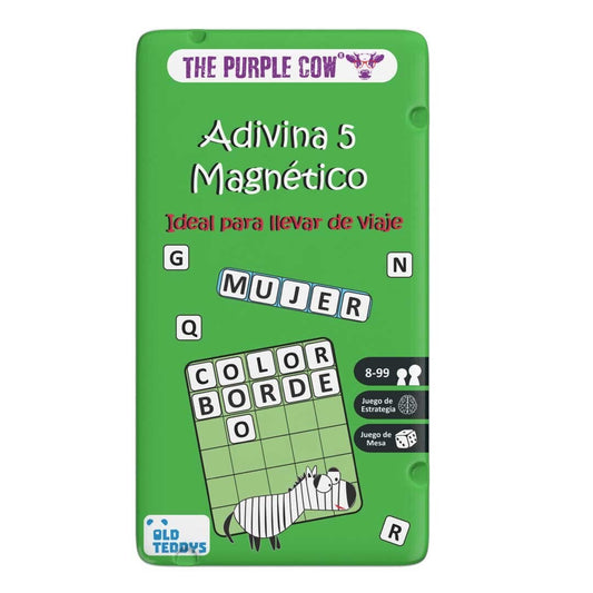 Adivina 5 magnético, juego de viaje - The Purple Cow