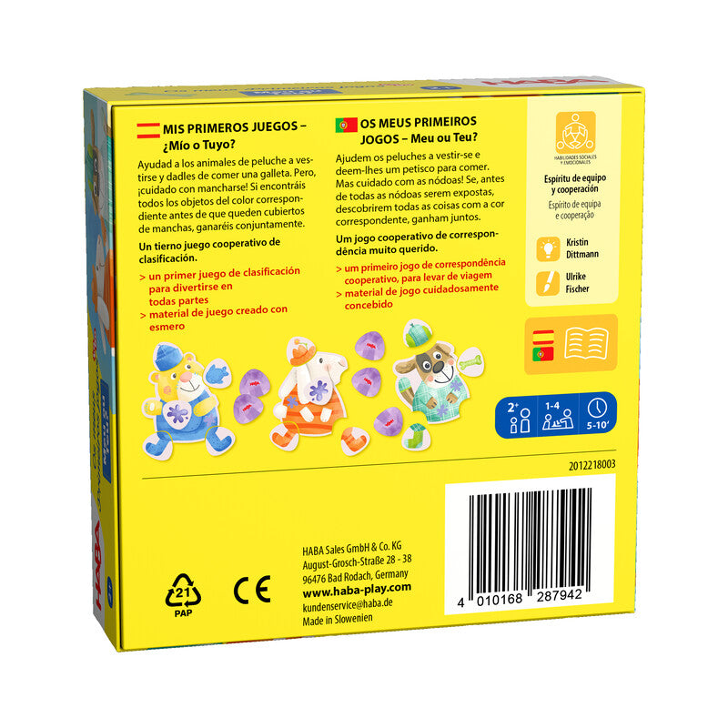 ¿Mío o tuyo?, Mis Primeros Juegos to Go - Haba