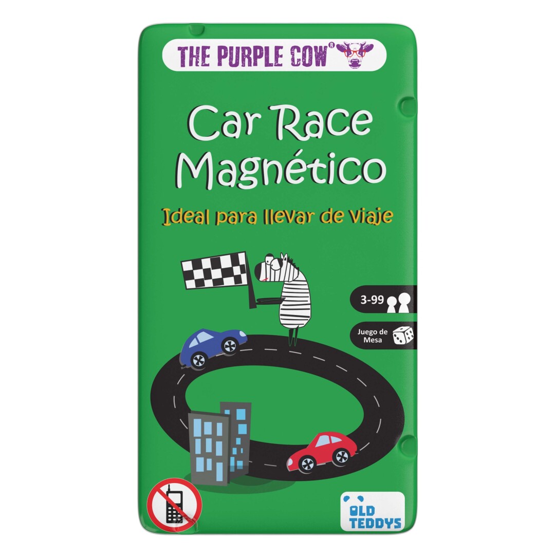 Car Race magnético, juego de viaje - The Purple Cow