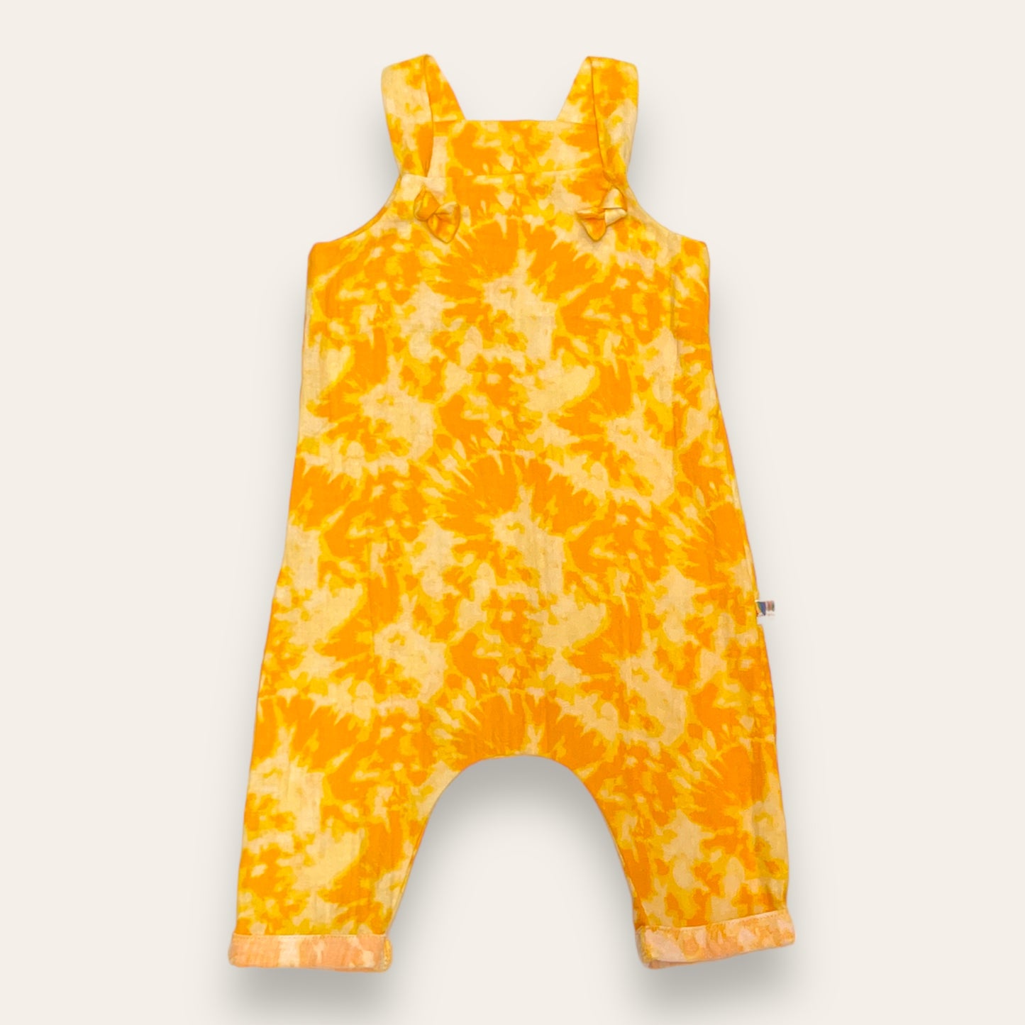 Peto muselina Tie Dye amarillo - Kurmi Kids