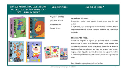 Juego de cartas, Mini Nature - Djeco