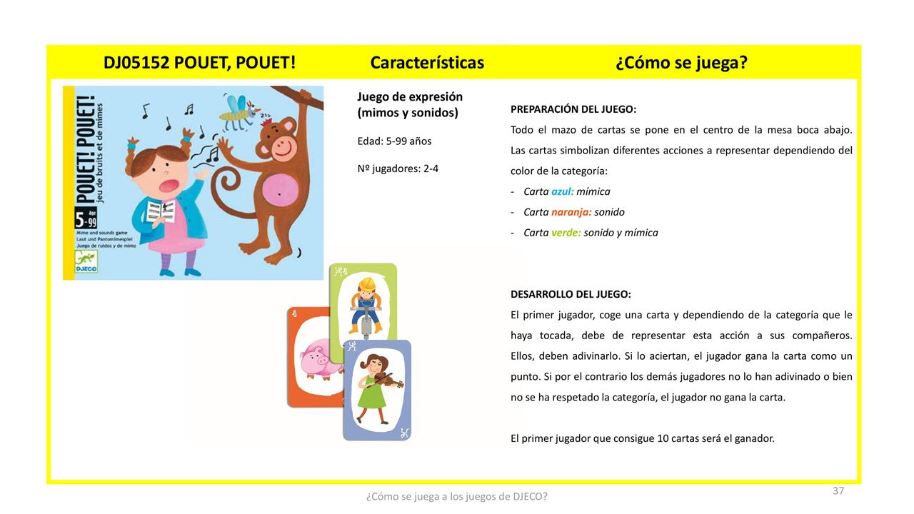 Juego de cartas, Pouet! Pouet! - Djeco