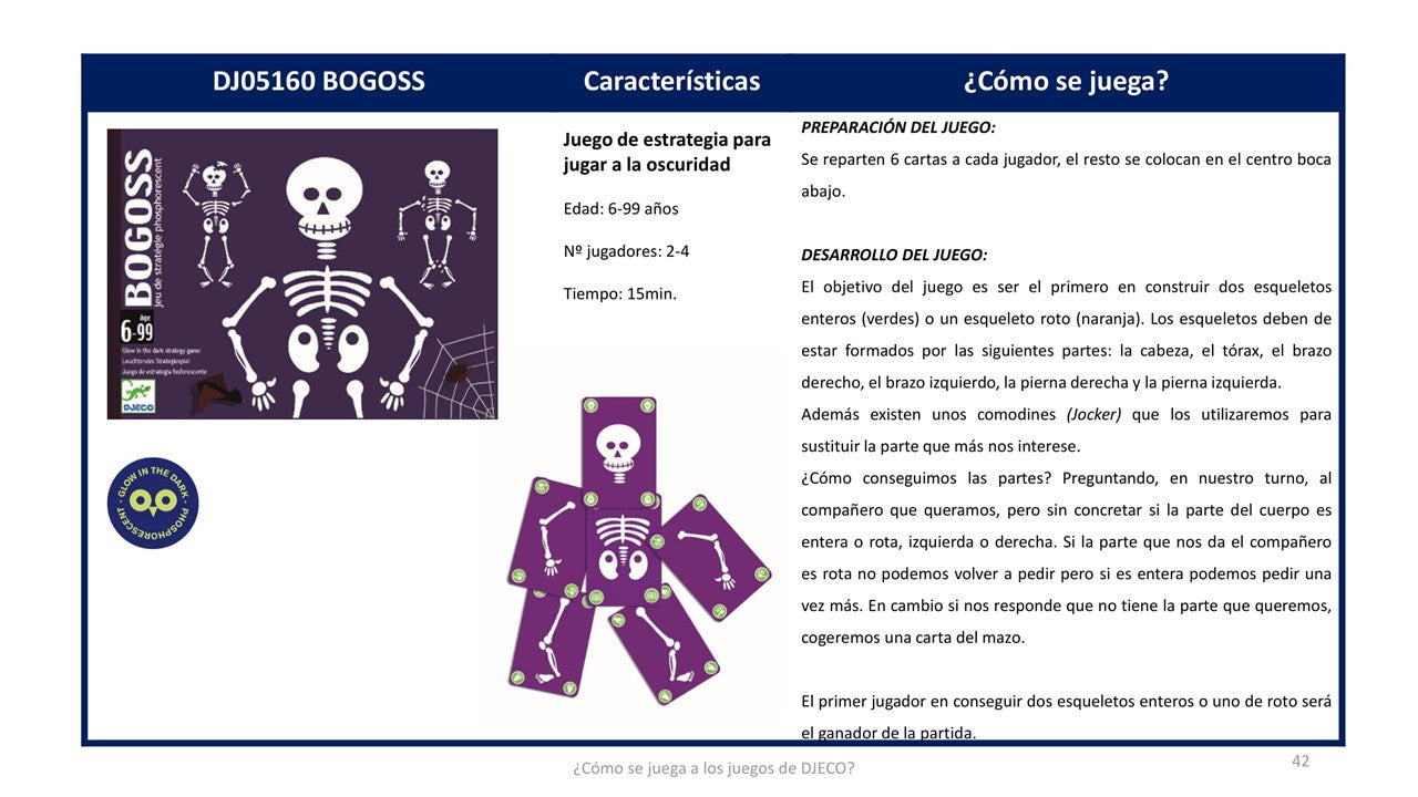 Juego de cartas, Bogoos - Djeco