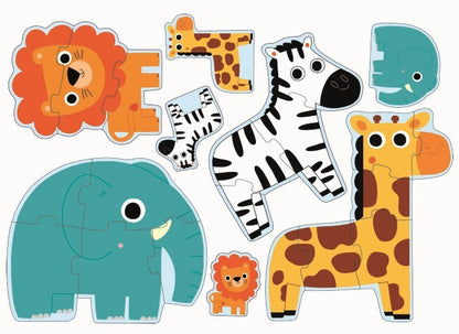 Puzzle evolutivo En la jungla - Djeco