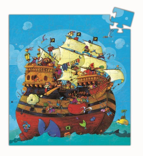 Puzzle silueta El barco pirata - Djeco