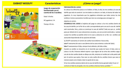 Juego de mesa cooperativo, Wolfy - Djeco