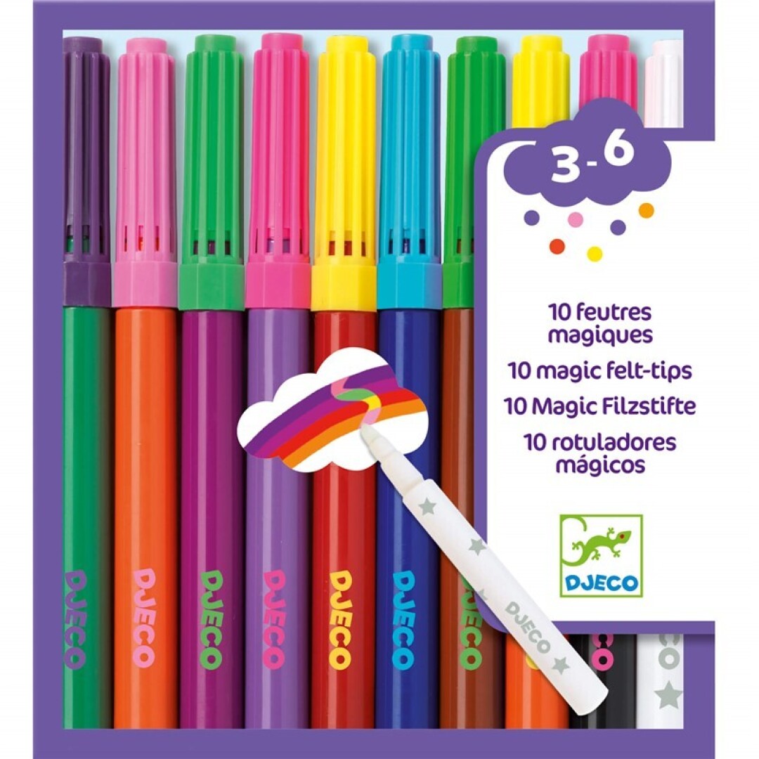 Rotuladores mágicos 10 unidades - Djeco