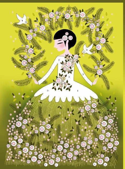 Cuadros purpurina, Vestidos - Djeco