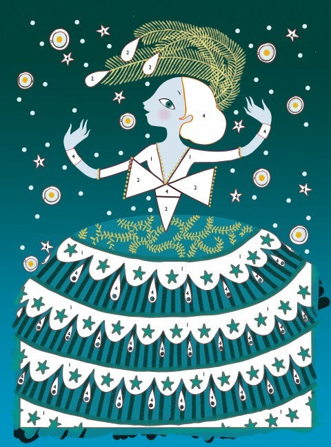 Cuadros purpurina, Vestidos - Djeco