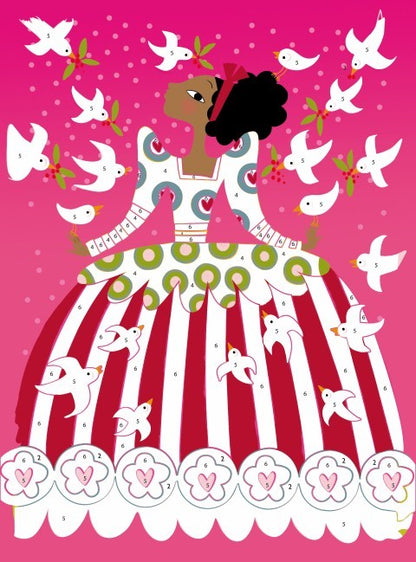 Cuadros purpurina, Vestidos - Djeco